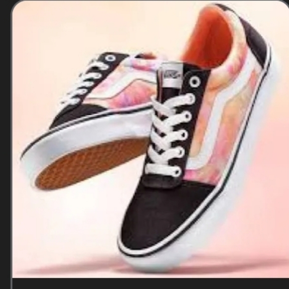 Vans Ward Sneakers Salmon Pink Purple Tie-dyed Women's 9 - Picture 7 of 7
